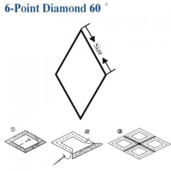 1-1/4″ 6 Pointed Diamond Precut Paper Shapes