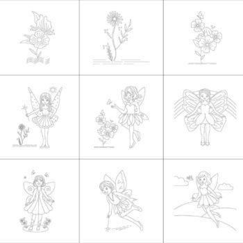 Fairies & Flowers Stitchery Panel