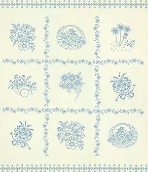 Daisy’s Bluework  –  21293 Stitchery Panel