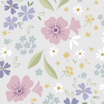 Floral Song – CC32-2 Floral Art Pale Grey